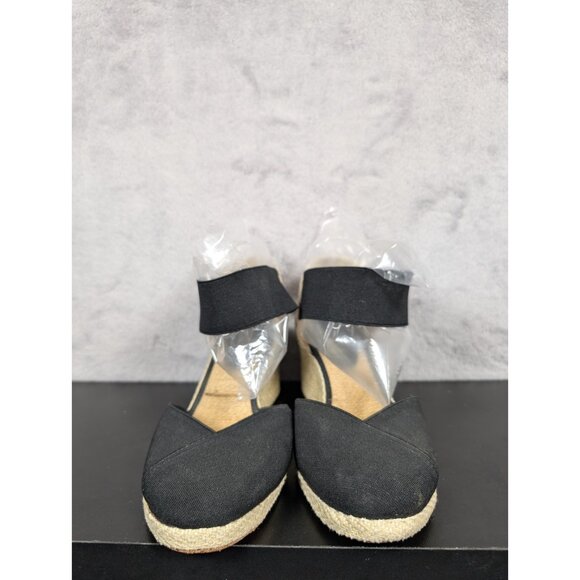 Lauren Ralph Lauren Charla Wedge Women Size 7.5 Black Closed Toe Summer Vacation - Picture 3 of 11